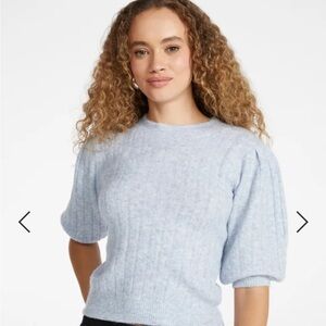 JustFab Blue Crew Neck Sweater